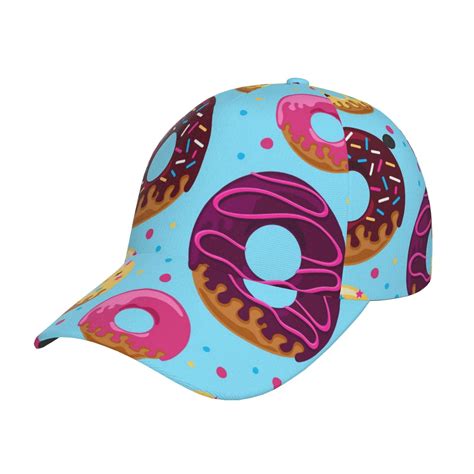 Daiia Donuts Print Baseball Cap Men Women Golf Dad Hat Adjustable