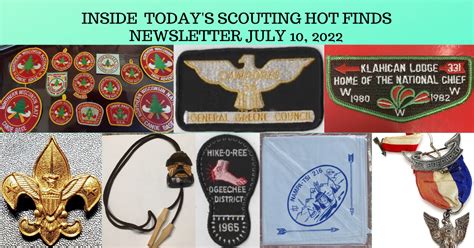 Scout Patch Collectors Sunday Scouting Hot Finds Newsletter July