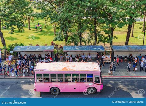 Bus Stop Outside Chatuchak Park Editorial Stock Photo Image Of Park