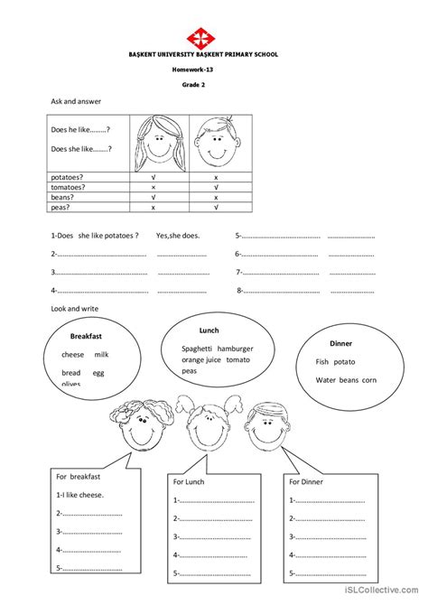 Likes Doesn T Like English Esl Worksheets Pdf Doc