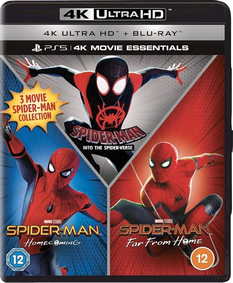 Spider Man Far From Home Homecoming Into The Spider Verse 6 Discs