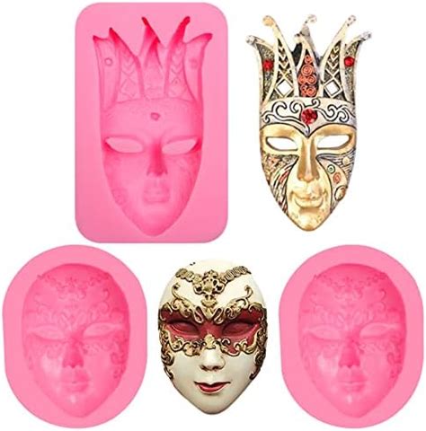 Amazon Mask Silicone Molds Pcs Masquerade Mask Chocolate