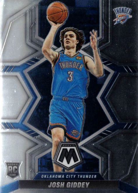 Josh Giddey 210 Prices Rookie 2021 Panini Mosaic Basketball Cards