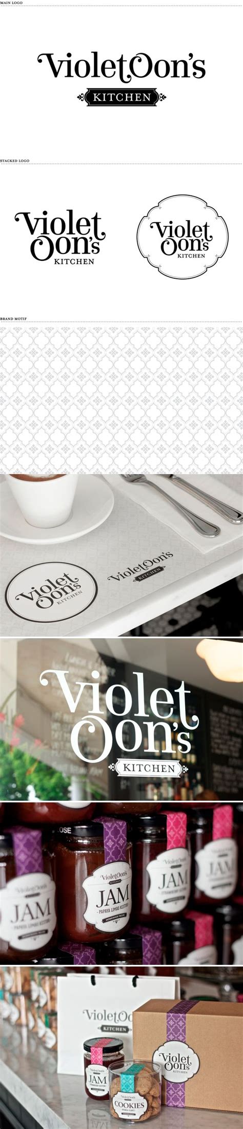 Violet Oons Kitchen Identity Packaging Branding Marketing Pd