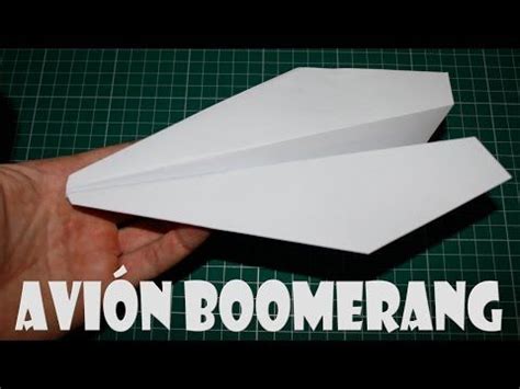 C Mo Hacer Un Avi N Boomerang De Papel Que Vuelve