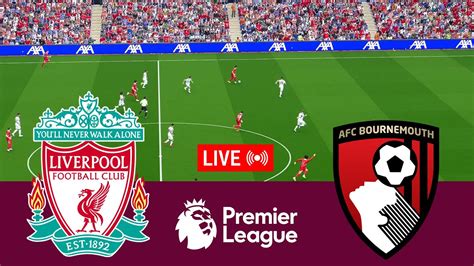 Live Liverpool Vs Bournemouth Premier League 2425 Full Match Video Game Simulation Youtube