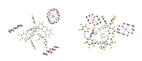 (Left) Molecular structure of K(18-crown-6)5[Mn(CN-B(C6F5)3)6 ...