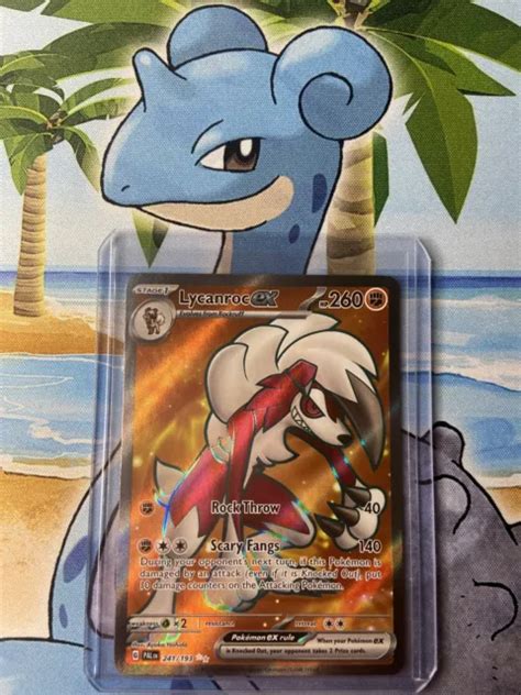 Pok Mon Tcg Lycanroc Ex Scarlet Violet Paldea Evolved Holo