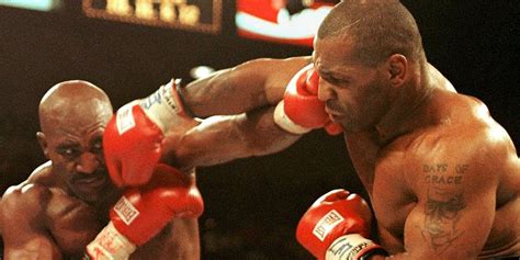 Evander Holyfields Gloves From Ear Biting Fight With Mike Tyson For