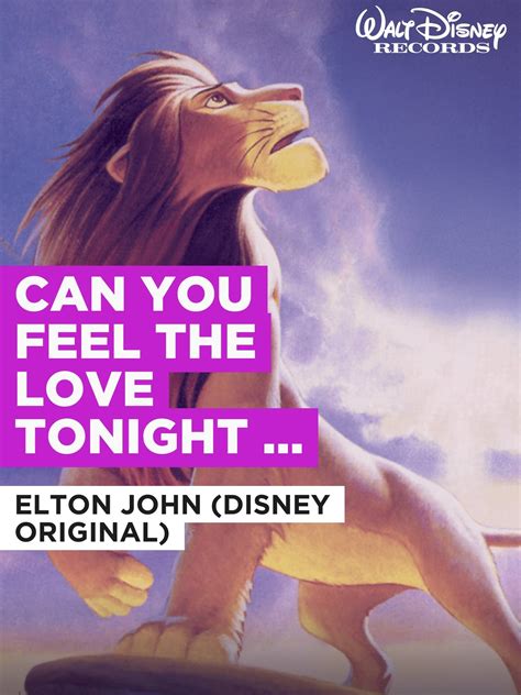 Watch Can You Feel The Love Tonight Duet In The Style Of Elton John