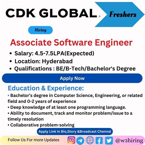 Cdk Global Bulk Hiring For Freshers For Associate Software