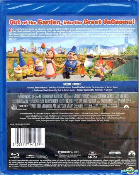 YESASIA Sherlock Gnomes 2018 Blu Ray Hong Kong Version Blu Ray