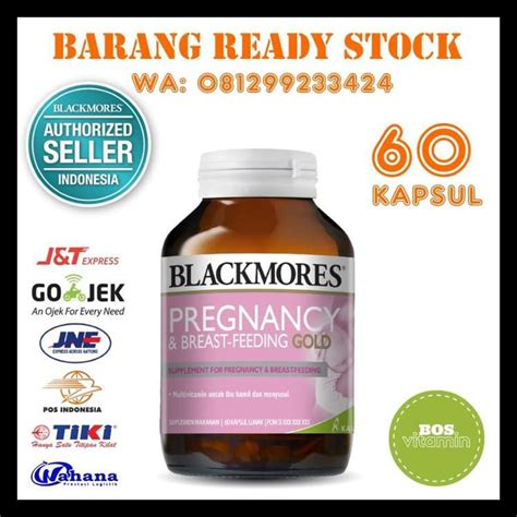 Jual BLACKMORES PREGNANCY AND BREASTFEEDING GOLD BPOM KALBE 60 KAPSUL