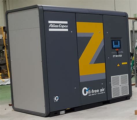 Atlas Copco Z Series Oil Free Screw Air Compressor ZT90VSD China Air