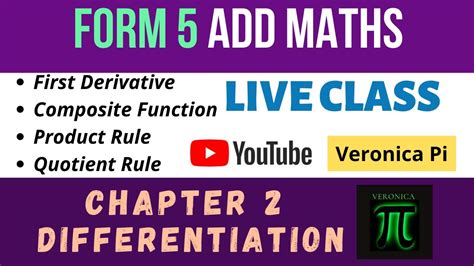 Form 5 Chapter 2 Differentiation Kssm Part 2 Live Class Youtube