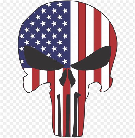 Punisher Skull Flag Svg