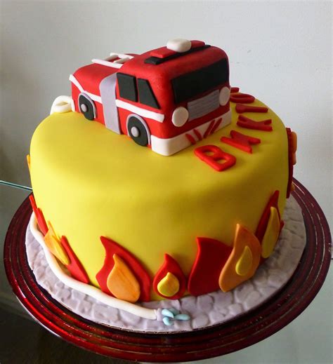 Cakesophia Fire Truck Cake