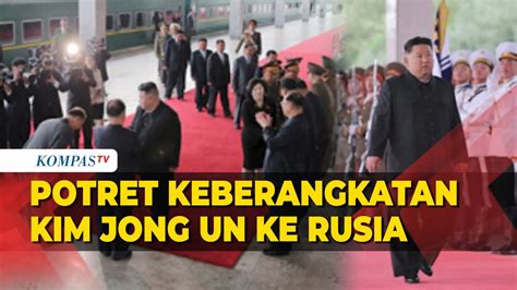 Potret Detik Detik Keberangkatan Kim Jong Un Pakai Kereta Lapis Baja Ke