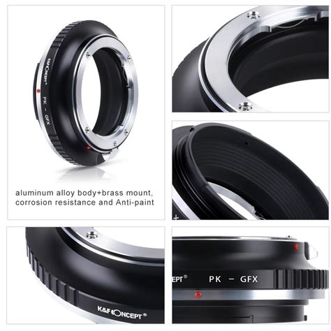 K F Concept M17211 Pentax K Lenses To Fuji GFX Lens Mount Adapter K F