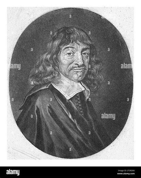 Portrait Of Rene Descartes Jacob Gole After Frans Hals 1670 1724