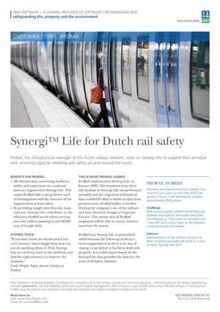 Customer Story Dutch Rail Synergi Life Pdf