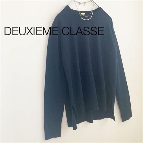 Deuxieme Classe ★ドゥーズィエムクラス★ff30クルーネックプルオーバー ネイビーの通販 By リコウ ｜ドゥーズィエム