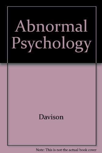 Abnormal Psychology Gerald C Davison 9780471311614 Books