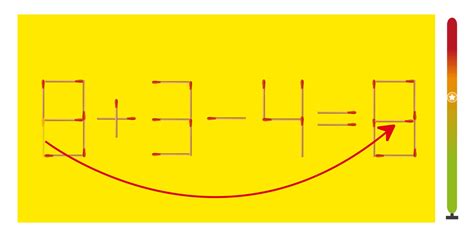 Test de QI Déplacez uniquement une allumette pour résoudre léquation