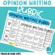 Opinion Writing Rubric By Elena Weiss The Left Handed Teacher Tpt