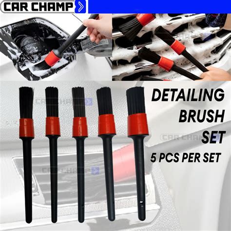 Pcs Car Detailing Brushes Clean Seat Detail Brush Car Wash Slit Brush