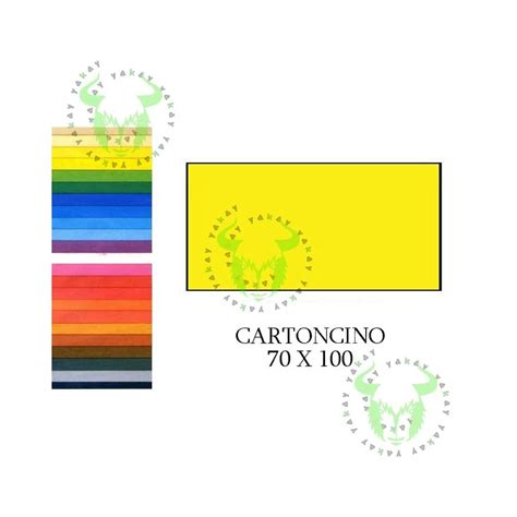 Cartoncino 50x70cm 200gr Giallo Fabriano