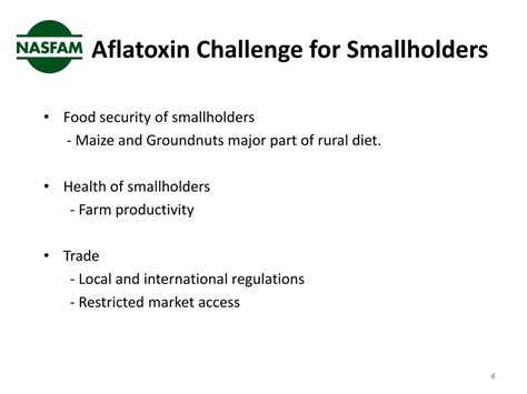 Ppt Challenges From Aflatoxin The Case Of Nasfam Powerpoint