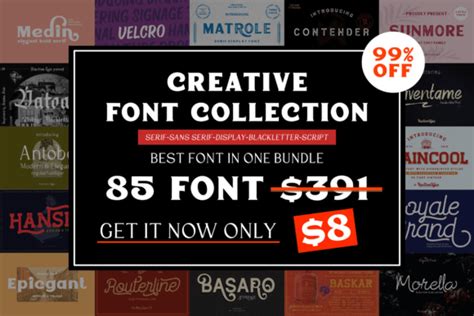 Creative Font Collection Bundle Bundle · Creative Fabrica