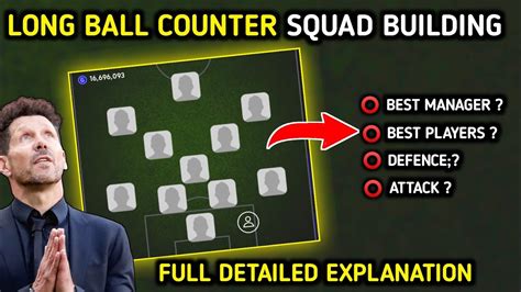 Long Ball Counter Squad Building In Efootball Best Playing Style