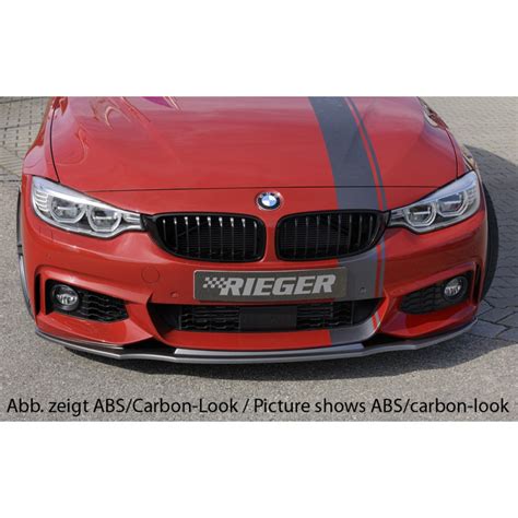 Lame De Pare Chocs Avant Noir Brillant Rieger Tuning Pour BMW SERIE