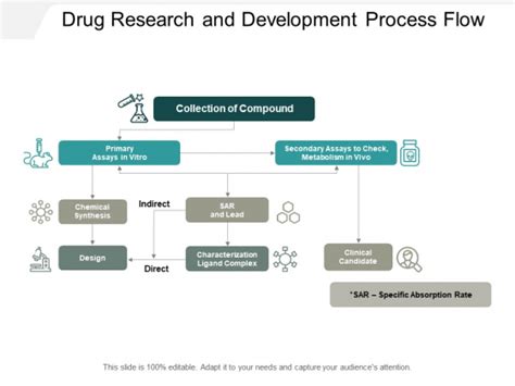 Drug Research And Development Process Flow Ppt Powerpoint Presentation