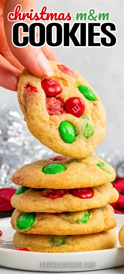 Christmas Mandm Cookies ⋆ Real Housemoms