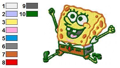 SpongeBob SquarePants Embroidery Design Spongebob Squarepants