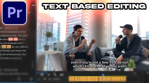 New Text Based Editing Features In Adobe Premierepro Auto Transcribe