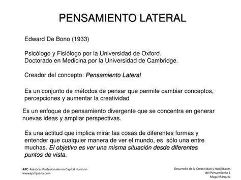 Ppt Pensamiento Lateral Powerpoint Presentation Free Download Id