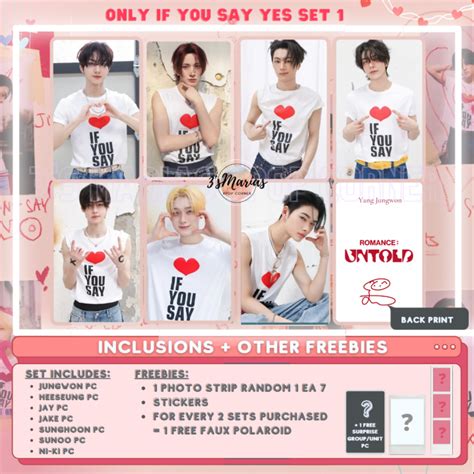 ENHYPEN ROMANCE UNTOLD PHOTOCARD PC SET Engene Merch NO COPYRIGHT