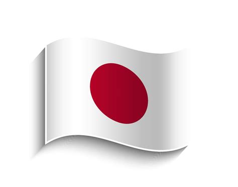 Vector Japan waving Flag Icon 34805434 Vector Art at Vecteezy