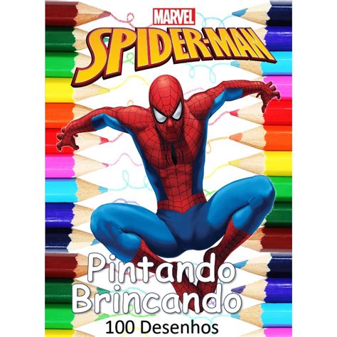 Desenhos Para Pintar E Colorir Homem Aranha Spider Man Folhas A