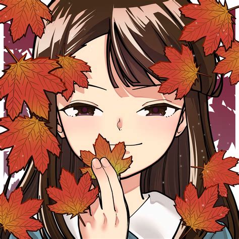 Safebooru 1girl Absurdres Asymmetrical Bangs Autumn Leaves Brown Eyes