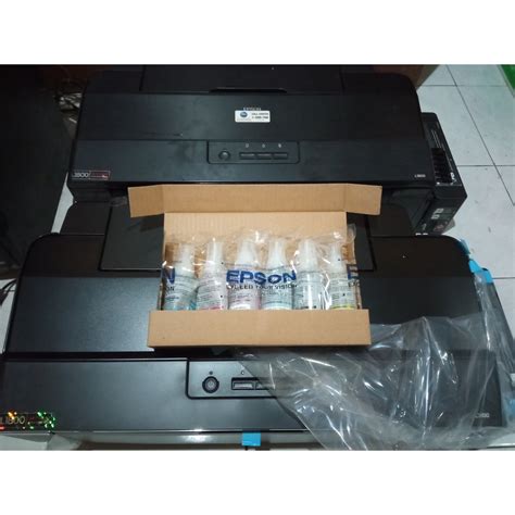 Jual Tinta Epson L1800 Original 1 Set Shopee Indonesia