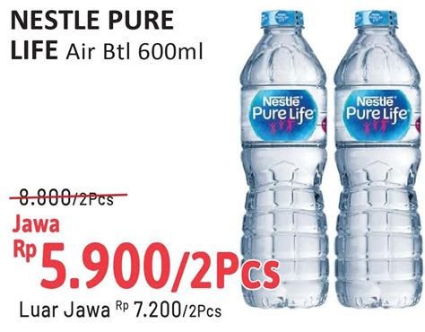 Harga Nestle Pure Life Air Mineral 1500 Ml Hari Ini Selasa 19 Sep 2023