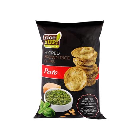 Rice Up Rice Chips Pesto 60g Megamart Bahrain