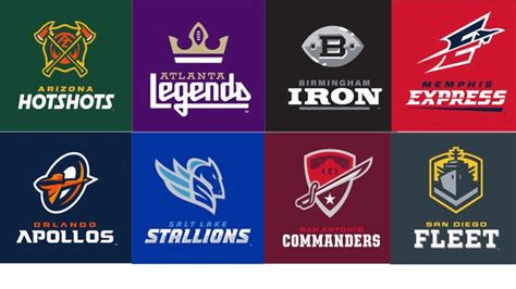 Look Heres A Full List Of Team Names And Logos From The Alliance Of