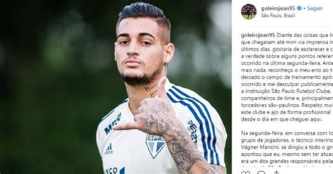 Jean Ex Goleiro Do S O Paulo Pode Ser Preso Por N O Pagar Pens O