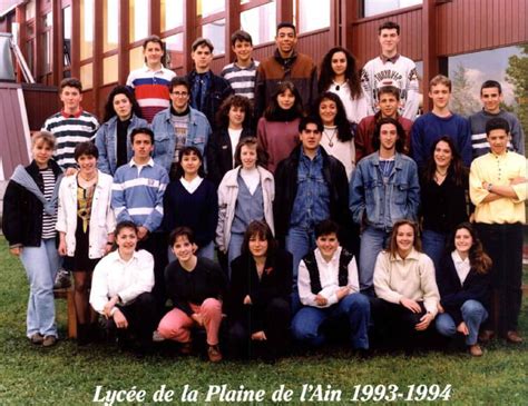 Photo De Classe Re Es De Lyc E De La Plaine De L Ain Copains